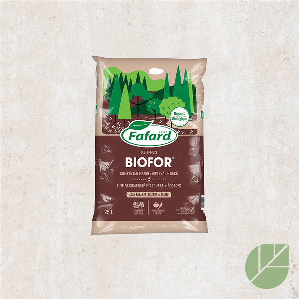 BIOFOR® Forest Compost with Peat and Bark 1.2-0.8-0.5 – Fafard