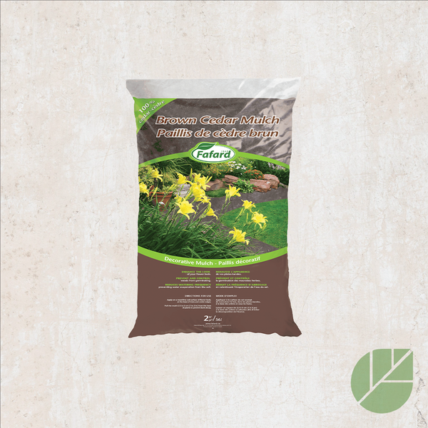 Brown Cedar Mulch 56L (2 ft³) – Fafard