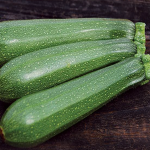 Organic green zucchini