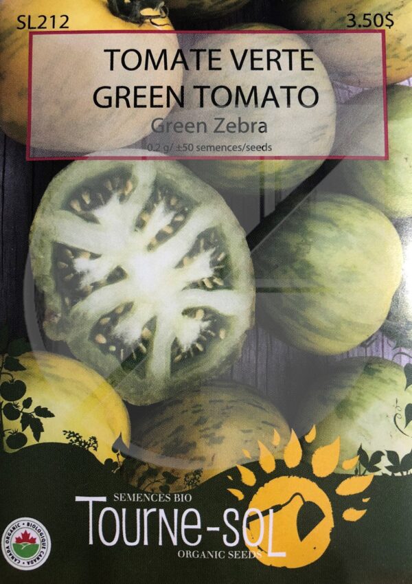 Tomate Verte ‘Green Zebra’ / ‘Green Zebra’ Green Tomato - Pépinière