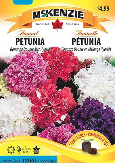 Pétunia Hybride ‘Bonanza Double’ Mélange / ‘Bonanza Double’ Hybrid Petunia Mix - Pépinière