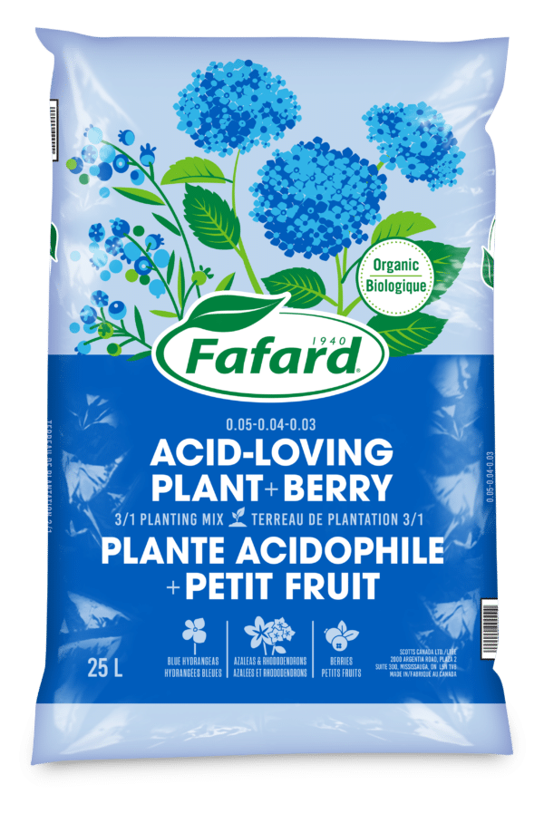 Fafard / Terreau 3/1 Petit Fruit et Plante Acidophile 0.05-0.04-0.03 - Pépinière