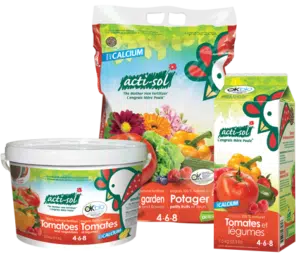 Acti-Sol / Engrais 100% Naturel 4-6-8 / Tomates et Légumes 4-6-8 - Pépinière