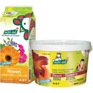 Engrais 100% Naturel Fleurs Vivaces et Annuelles 4-4-7  / 100% Natural Fertilizer Flowers Perennials and Annuals 4-4-7 - Pépinière