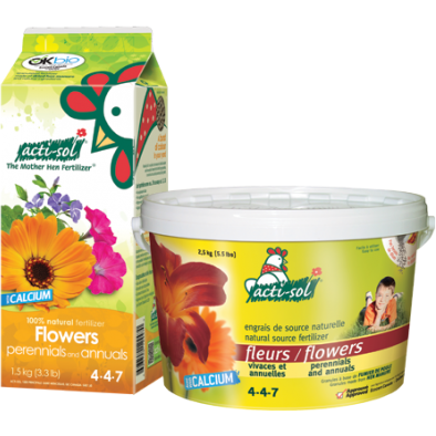 Acti-Sol Engrais 100% Naturel Fleurs Vivaces et Annuelles 4-4-7 - Pépinière