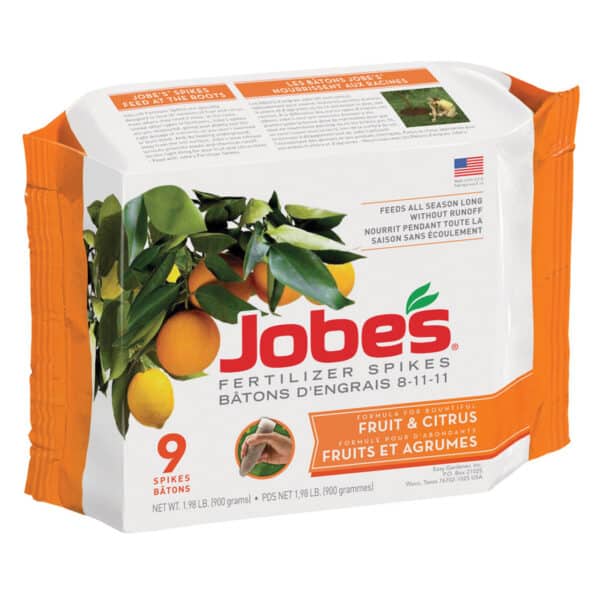 Jobes / Fertilizer Sticks 8-11-11 for Fruits & Citrus (9) - Pépinière