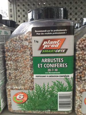 Plant Prod arbustes et conifères 20-7-10 1Kg - Pépinière
