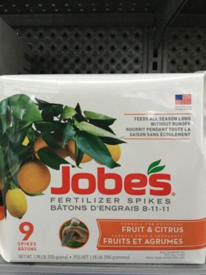 Jobes bâtonnet d’engrais pour fruits et agrumes 8-11-11 - Pépinière