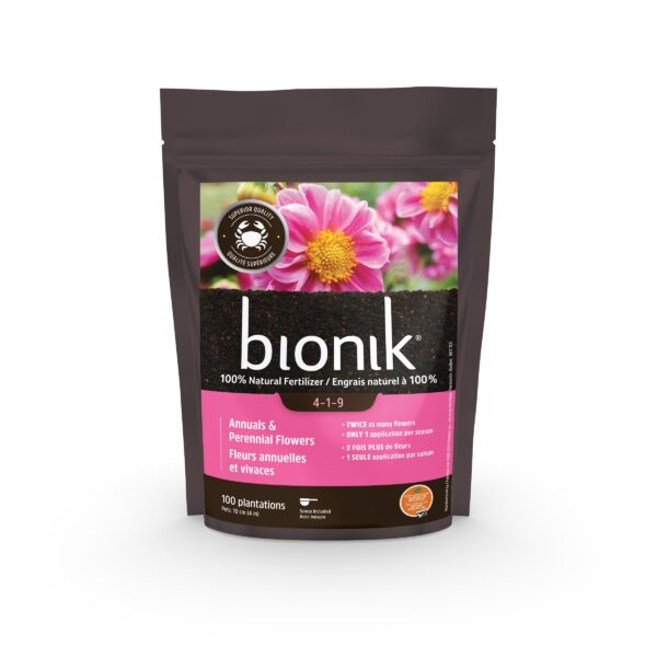 BIONIK / Engrais Naturel à 100% Fleurs Annuelles et Vivaces 4-1-9 - Pépinière