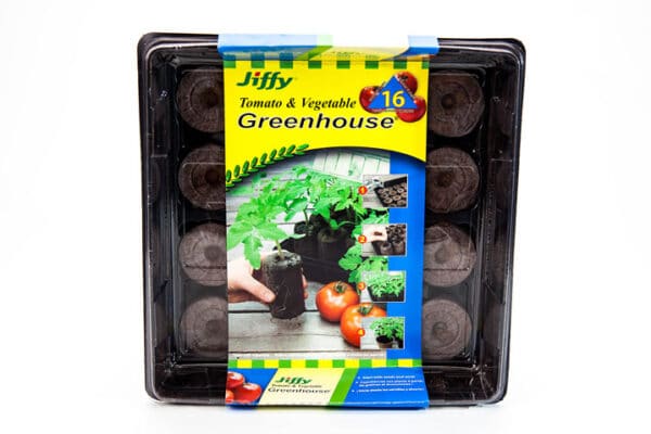 Jiffy 16 cellules Mini Serre pour Tomate et Légume - Pépinière
