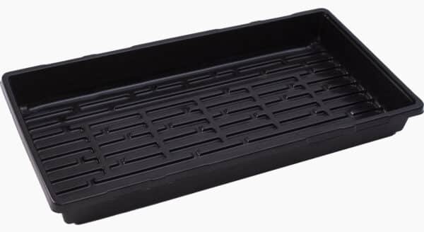 Black Tray 10 x 20″ Double Thickness Without Holes - Pépinière