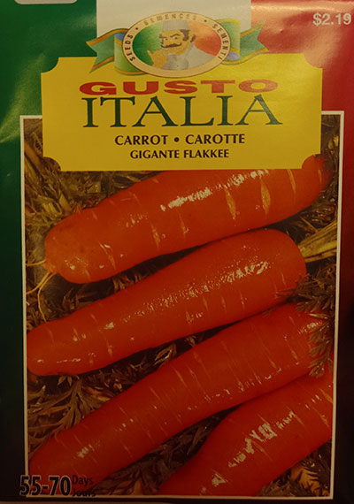 Carotte ‘Gigante Flakkee’ Gusto Italia / ‘Gigante Flakkee’ Carrot Gusto Italia - Pépinière