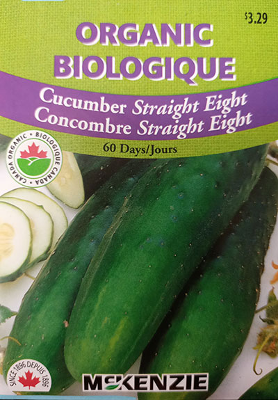 Concombre ‘Straight Eight’ Biologique / ‘Straight Eight’ Cucumber Organic - Pépinière