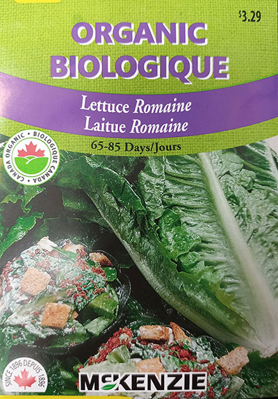Laitue Romaine Biologique / Romaine Lettuce Organic - Pépinière
