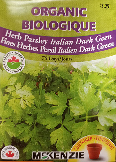 Persil Italien ‘Dark Green’ Biologique / ‘Dark Green’ Italian Parsley Organic - Pépinière
