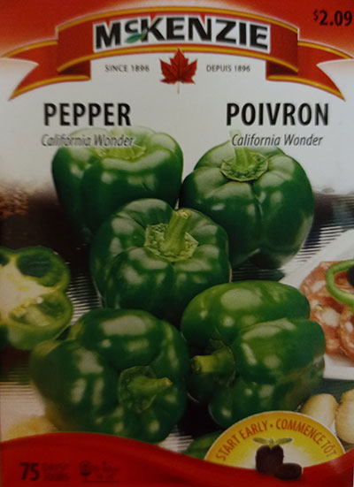 Poivron ‘California Wonder’ / ‘California Wonder’ Sweet Pepper - Pépinière