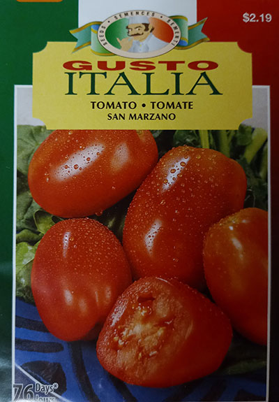 Tomate ‘San Marzano’ Gusto Italia / ‘San Marzano’ Tomato Gusto Italia - Pépinière