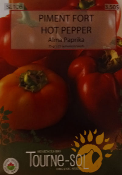 Piment Fort ‘Alma Paprika’ / ‘Alma Paprika’ Hot Pepper - Pépinière