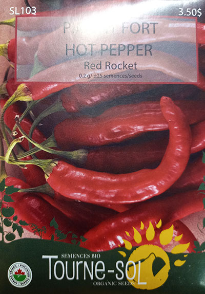 Piment Fort ‘Red Rocket’ / ‘Red Rocket’ Hot Pepper - Pépinière