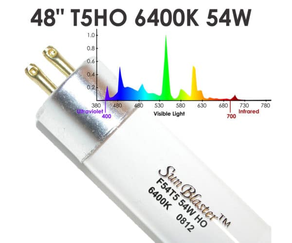 Neon 48″ Sunblaster T5HO 54W 6400K / Grow Light - Pépinière