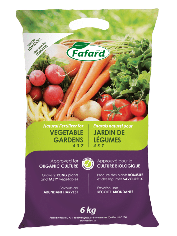 Fafard / Engrais Naturel 4-3-7 / Pour Jardin De Légumes - Pépinière