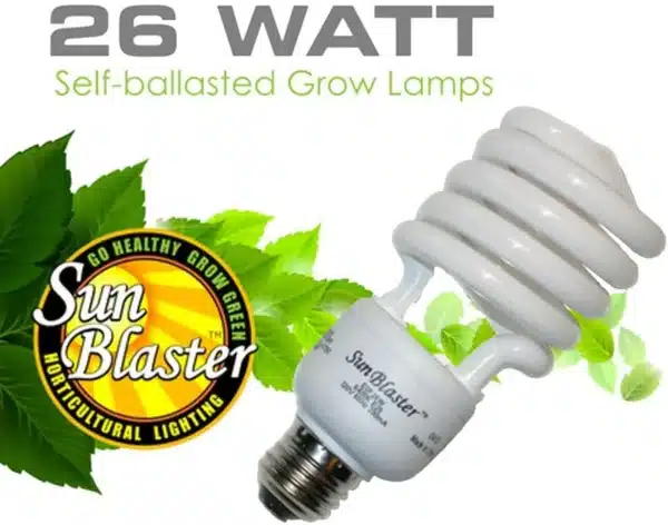 Compact Fluorescent Bulb (4) 26W, 6400K / SunBlaster - Pépinière