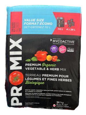 Pro-Mix / Ballot Terreau Premium / Légumes et Fines Herbes 112L Compressé - Pépinière