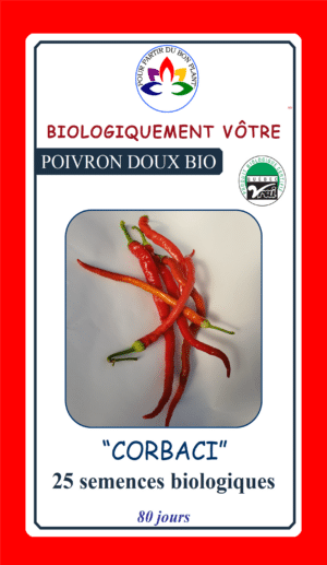 Poivron Doux ‘Corbaci’ Bio - Pépinière