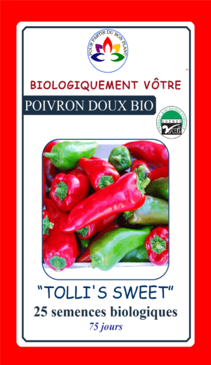 Poivron Doux  ‘Tolli’s Sweet’ Bio - Pépinière