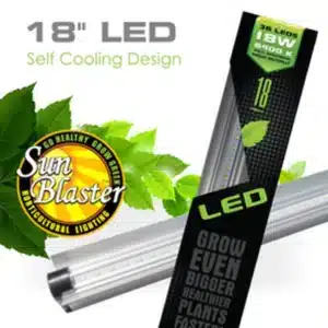 6400K Grow Light / Sunblaster LED Bar 18″, 18W - Pépinière