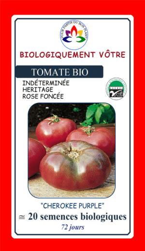 Tomate Rose ‘Cherokee Purple’ Bio - Pépinière