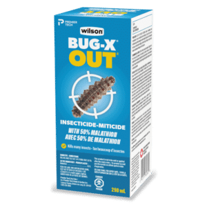 Wilson / Bug-X Out Insecticide-Miticide avec 50 % de Malathion 250ml Concentré - Pépinière